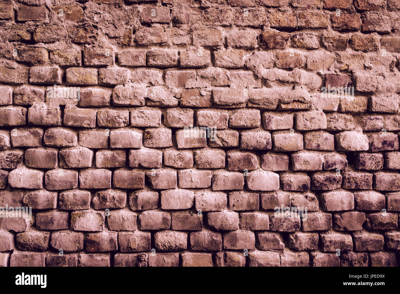 Old brick wall surface, brickwall urban pattern texture to be used as background Stock Photo