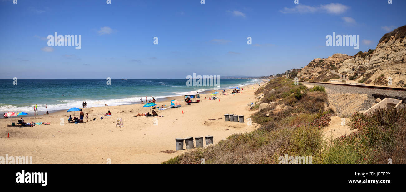 Summer at the San Clemente State Beach in Southern California Stock Photo