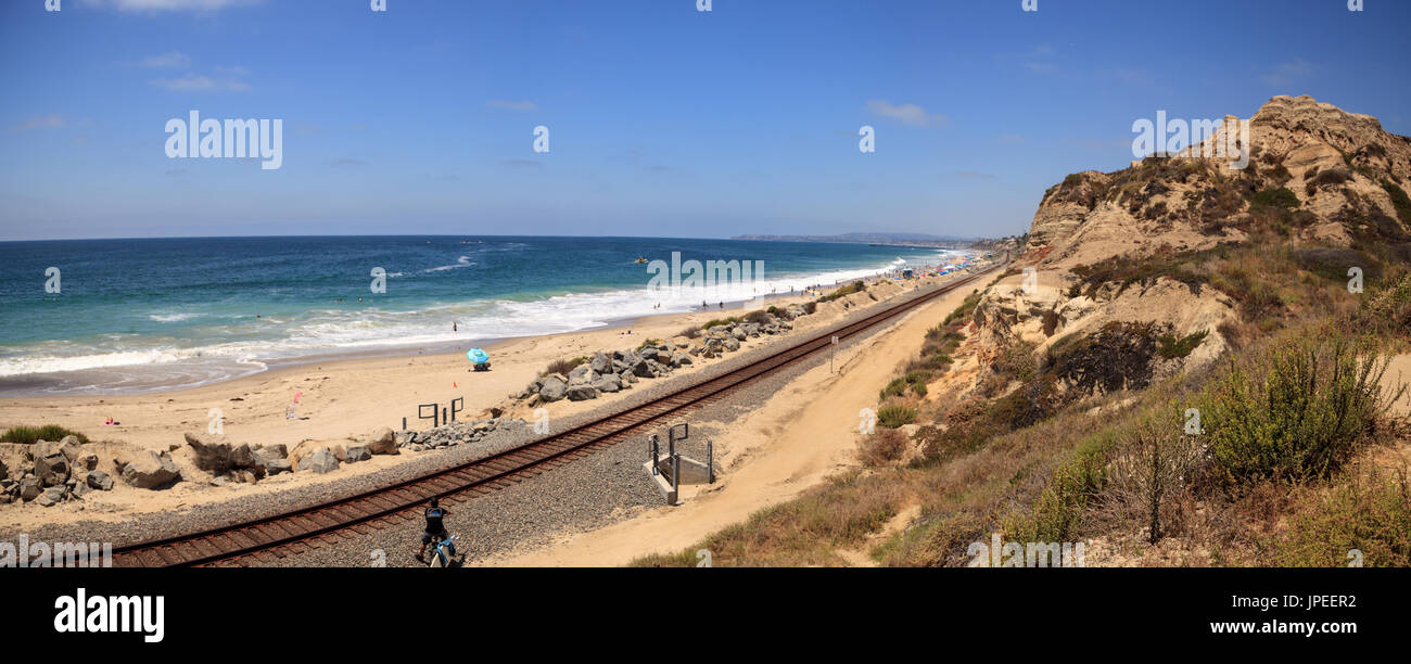 Summer at the San Clemente State Beach in Southern California Stock Photo