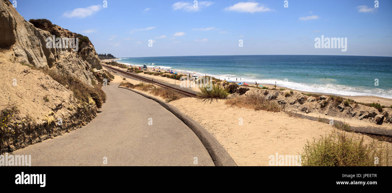 Summer at the San Clemente State Beach in Southern California Stock Photo