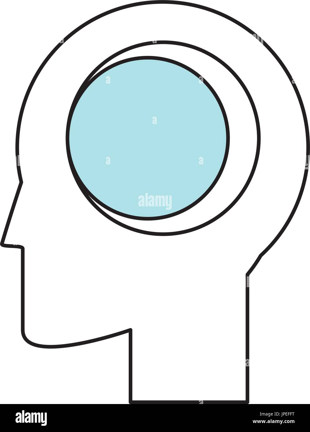 Human head silhouette Stock Vector Image & Art - Alamy
