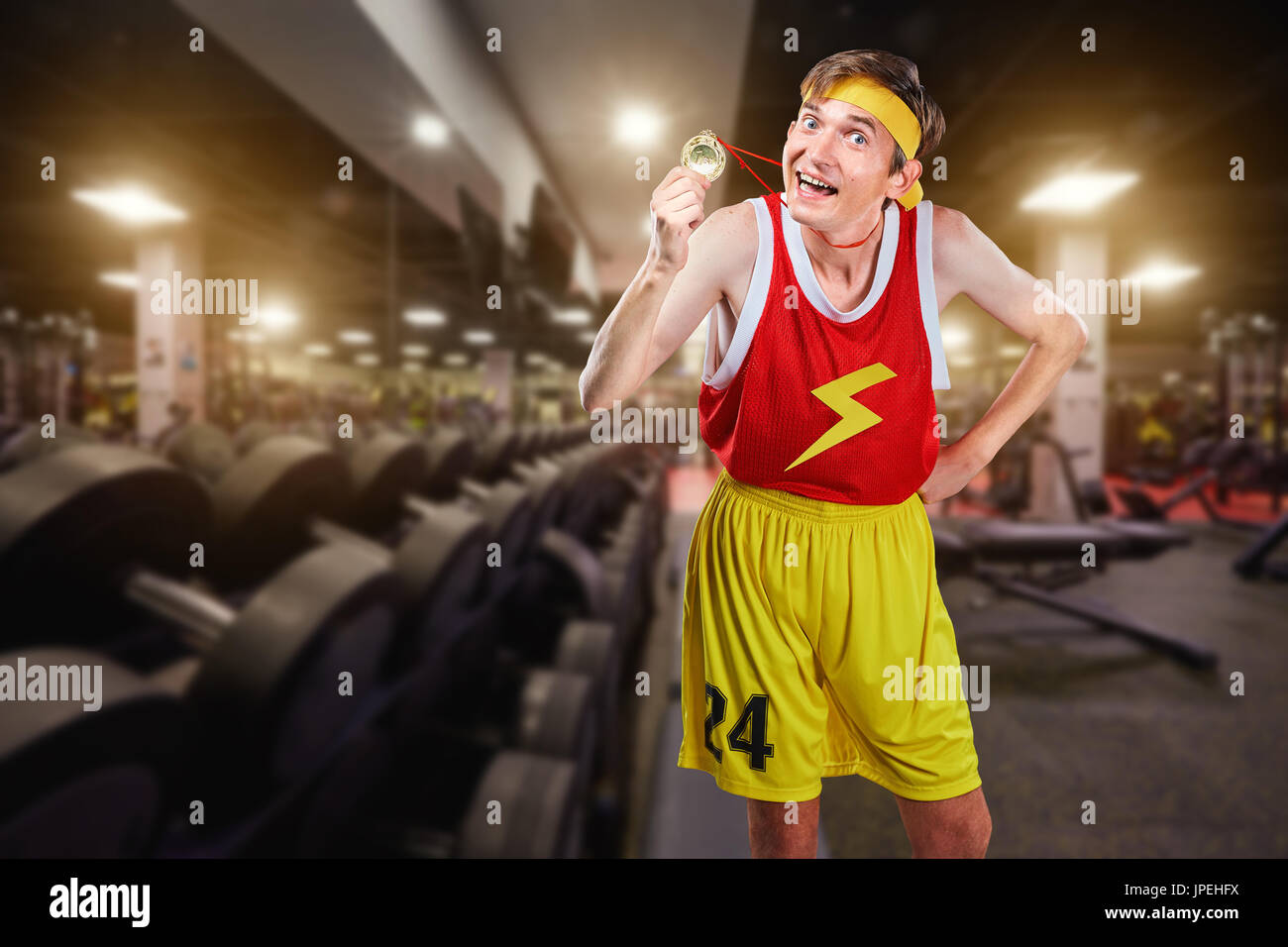 Muscle man skinny man hi-res stock photography and images - Page 2 - Alamy