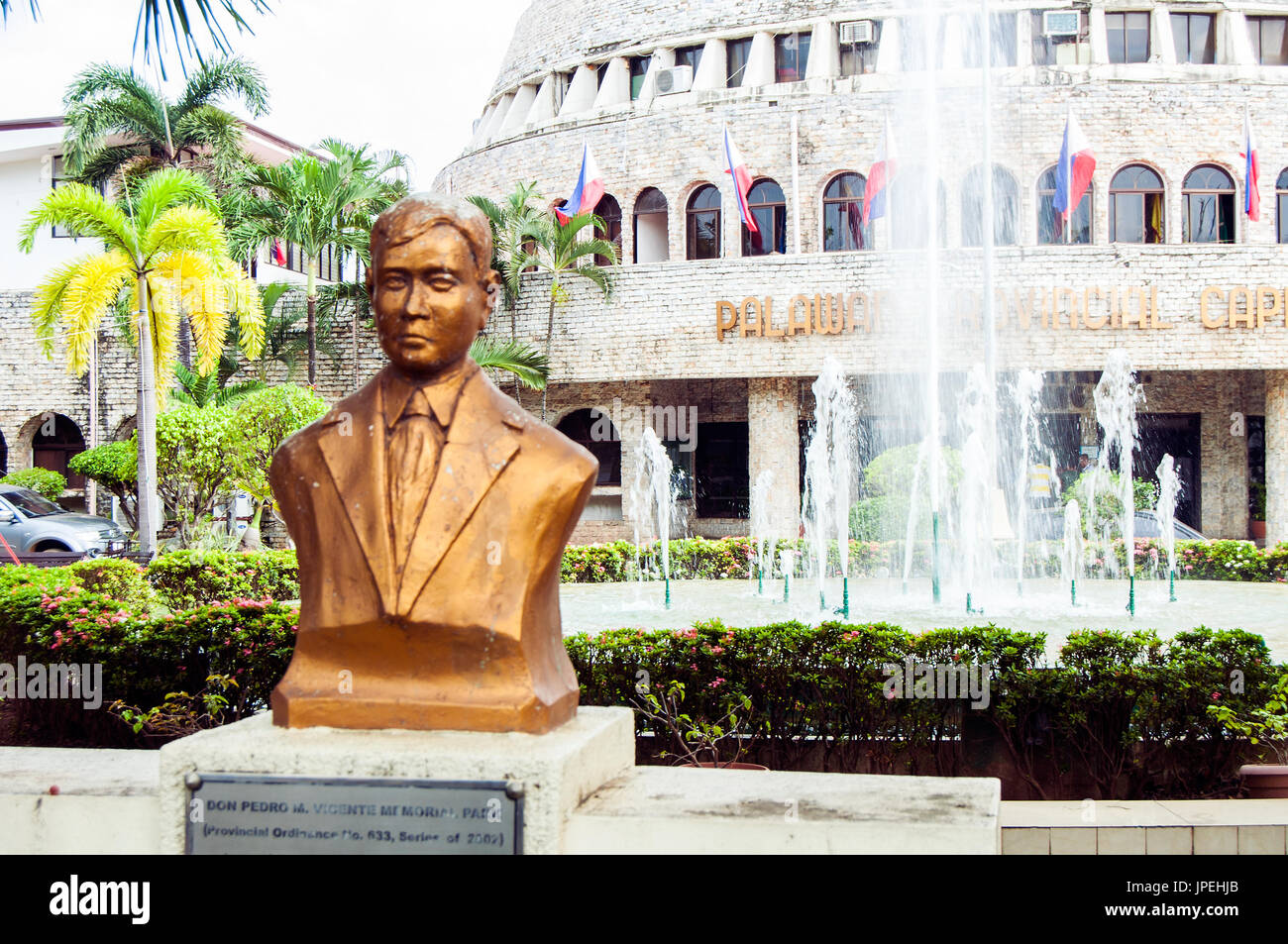 Palawan Provincial Capital building, Rizal Avenue, Puerto Princesa, Palawan, Philippines Stock Photo