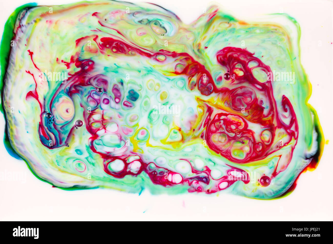 Abstract chaos ink in liquid paint background Stock Photo Alamy