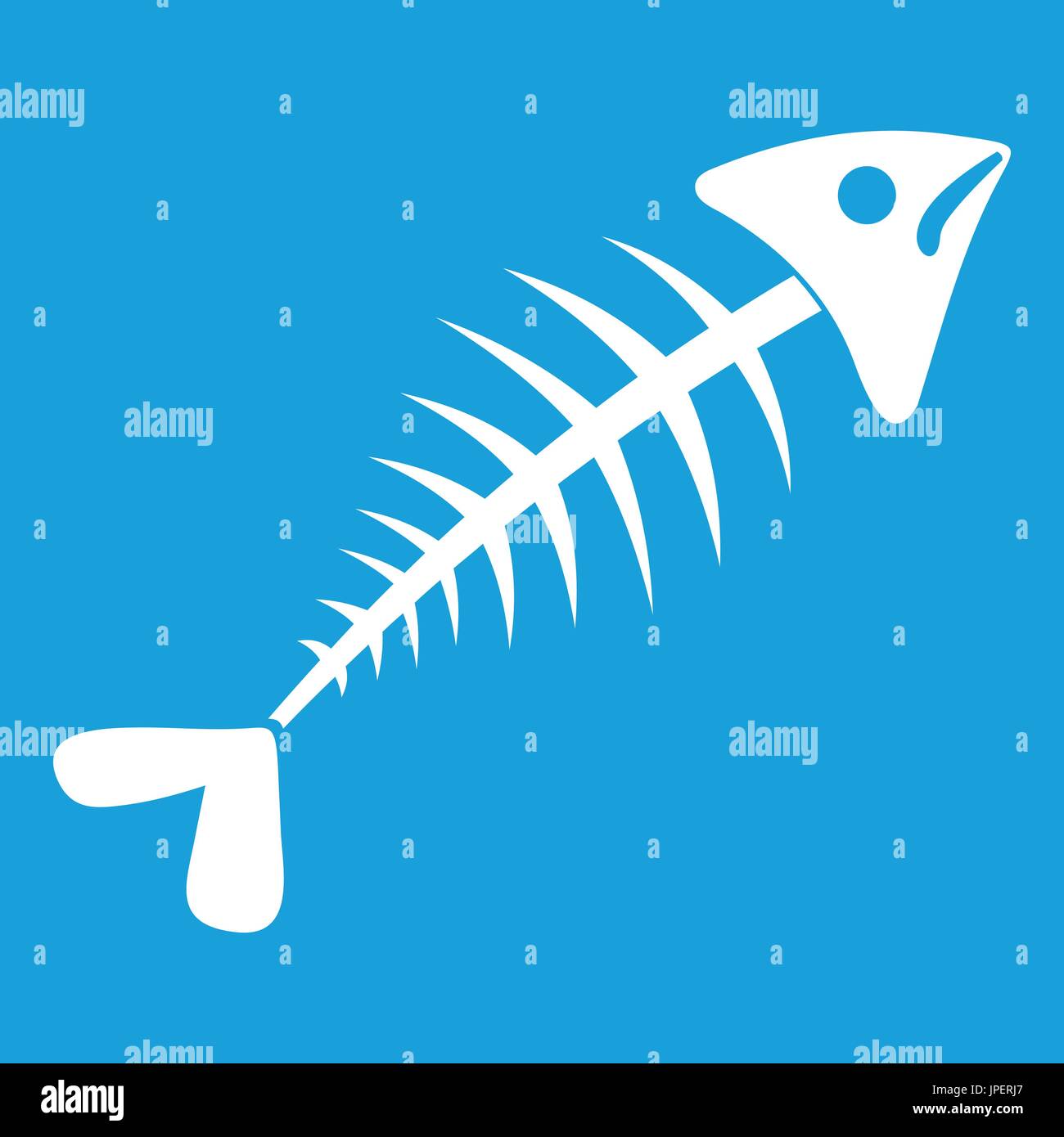 Fish bone icon white Stock Vector Image & Art Alamy