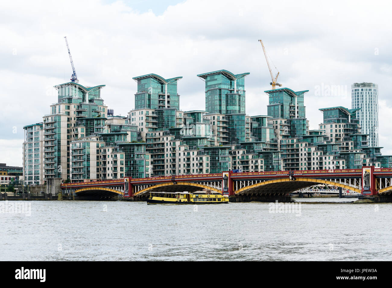 St. Wharf luxury apartments in Nine Elms London UK Stock Photo