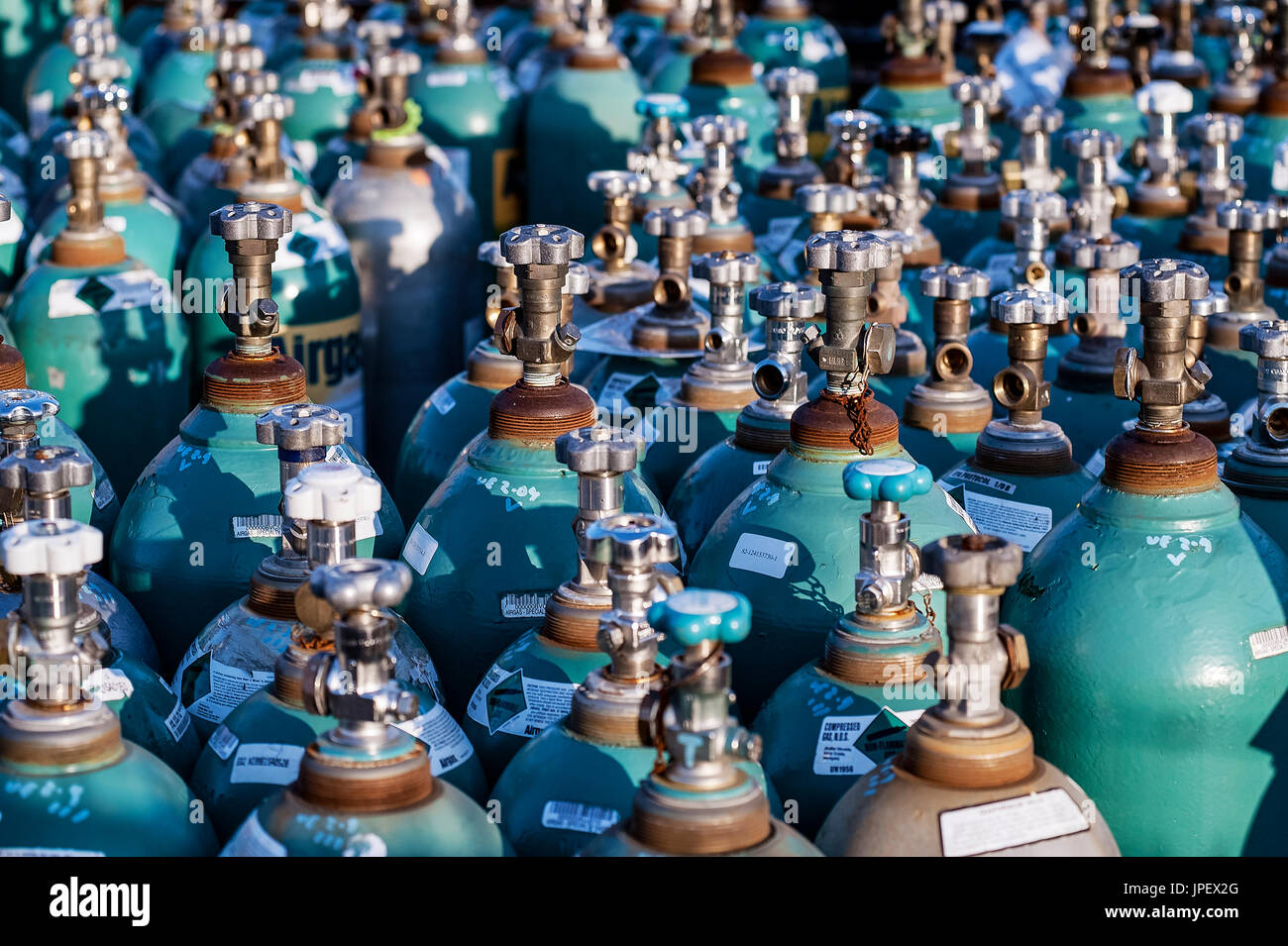 Compressed industrial gas products Stock Photo Alamy