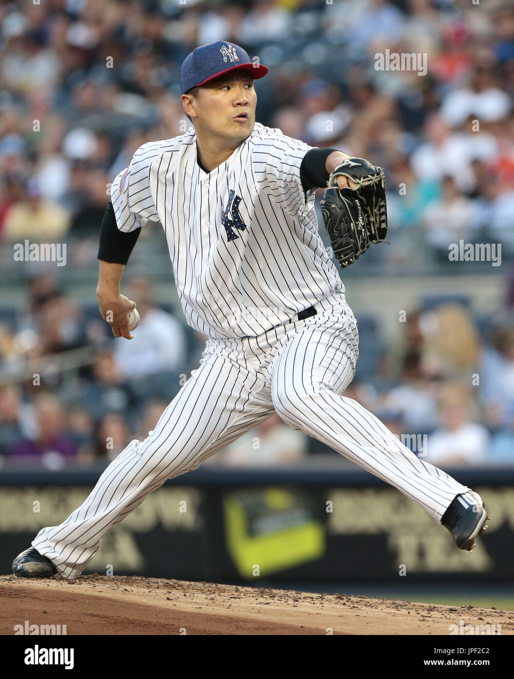 New York Yankees pitcher Masahiro Tanaka starts a game against the