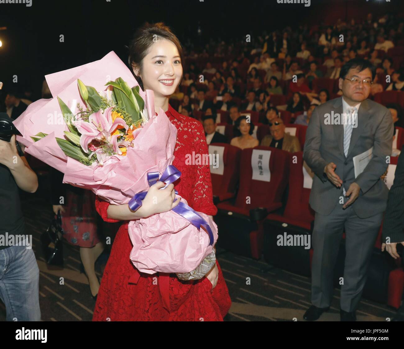 Japanese actress Nozomi Sasaki attends the opening ceremony of Japan