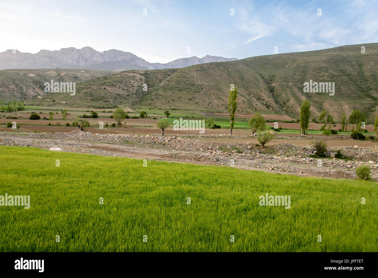 Mountain view around Badab-e Surt, Iran Stock Photo
