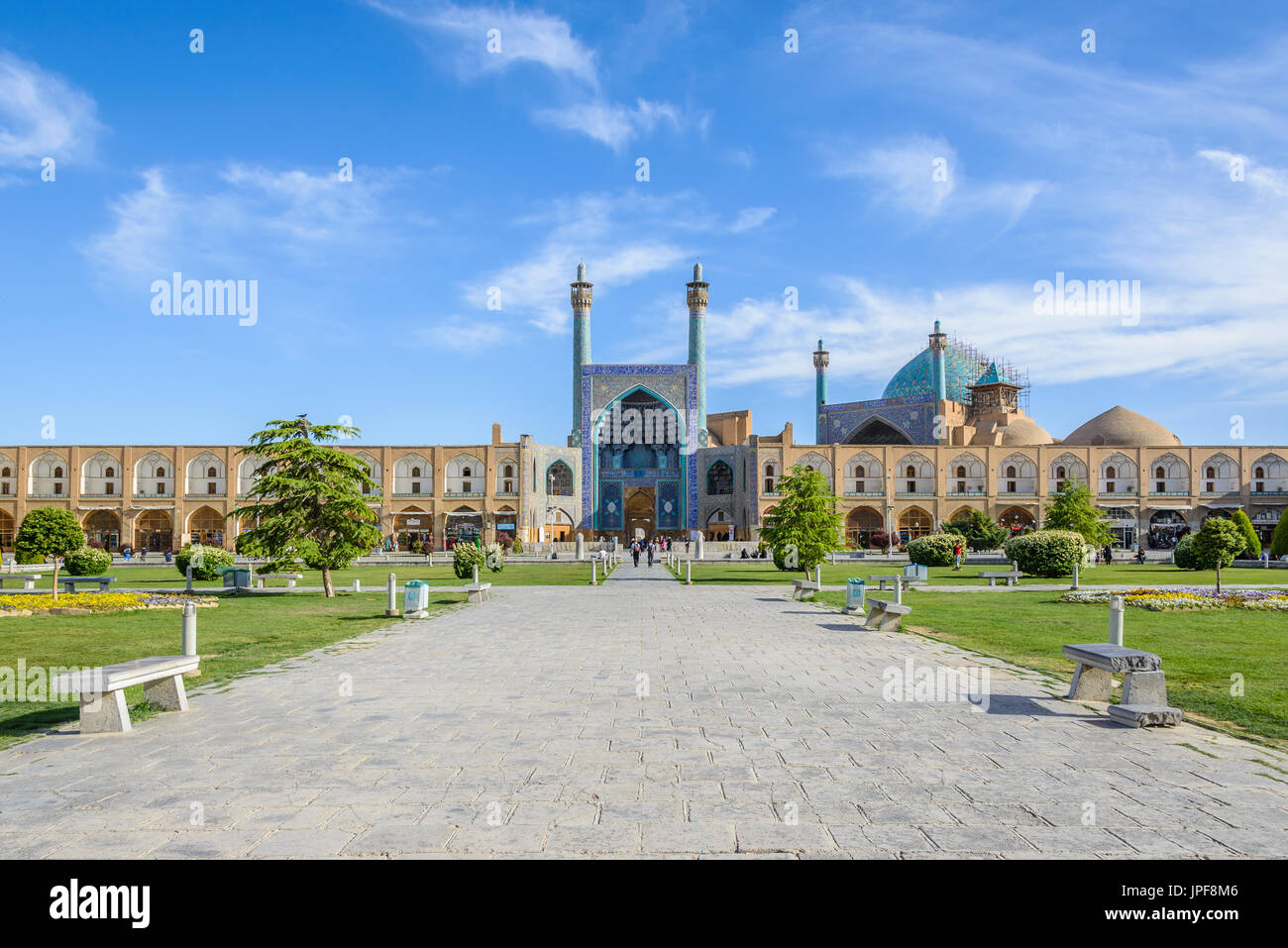 Imam Mosque south of Naqsh-e Jahan Square, Isfahan Stock Photo