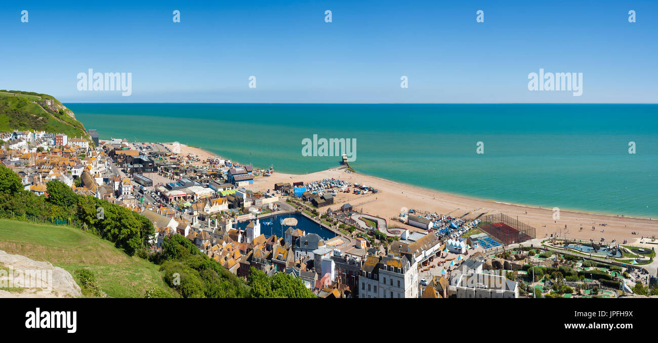 Aerial view seaside town uk hires stock photography and images Alamy