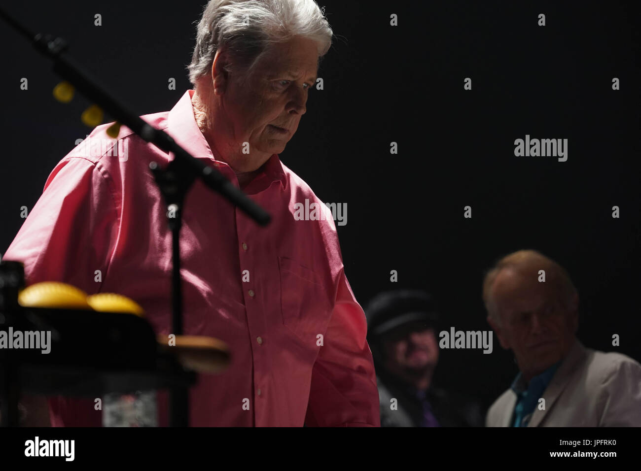 Brian Wilson performing live on stage at Hammersmith Eventim in London as part of the celebration of the 50th anniversary of the Beach Boys' album Pet Sounds. Photo date: Tuesday, August 1, 2017. Photo credit should read: Roger Garfield/Alamy Stock Photo