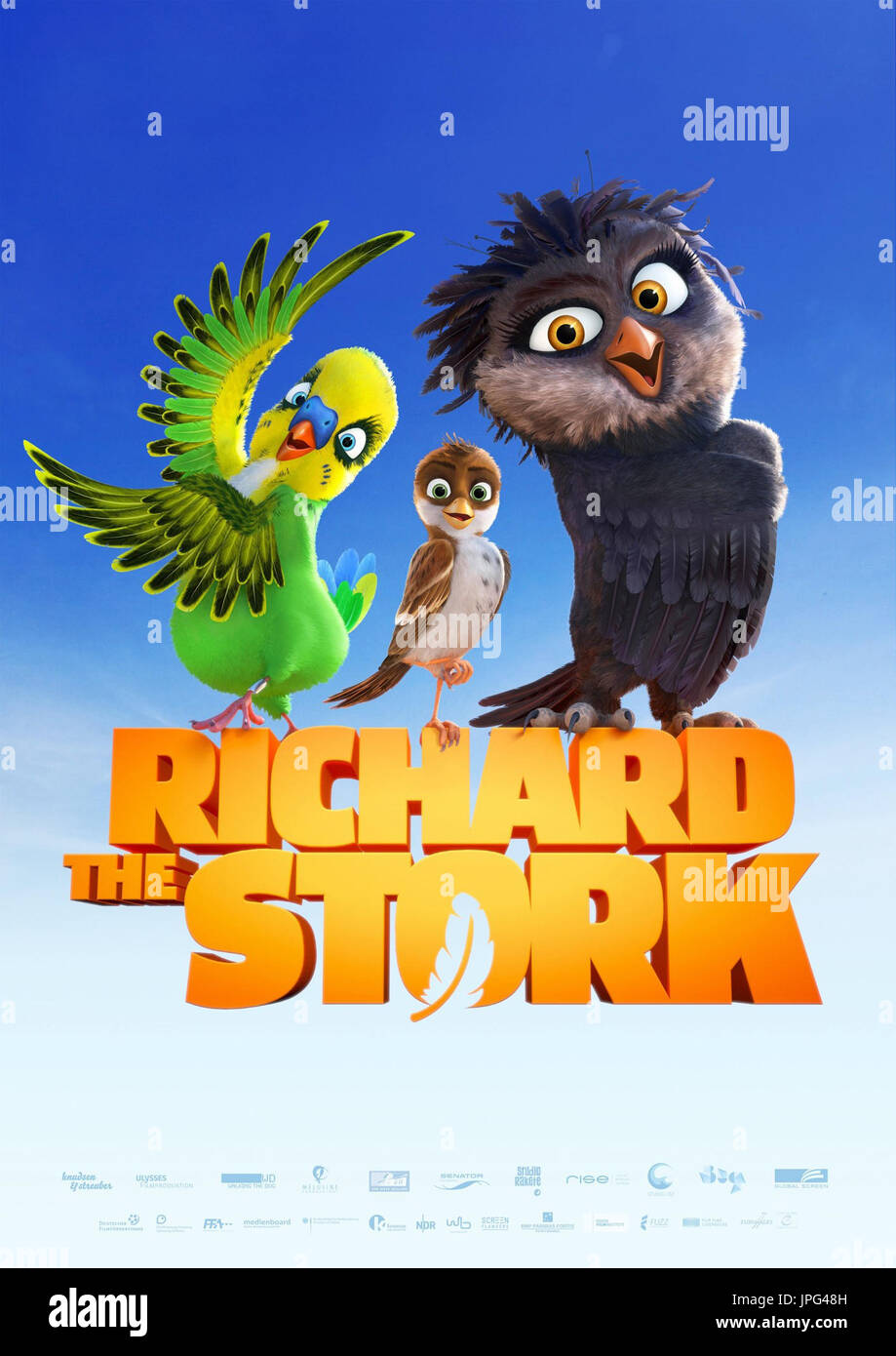 Ricky Stork A STORK'S JOURNEY, (aka RICHARD THE STORK), poster, from left, Kiki ...