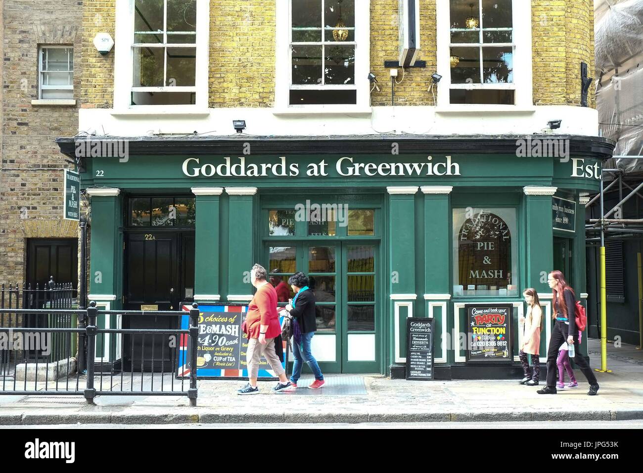 Goddards Pie and Mash Shop,Greenwich South - East London Stock Photo