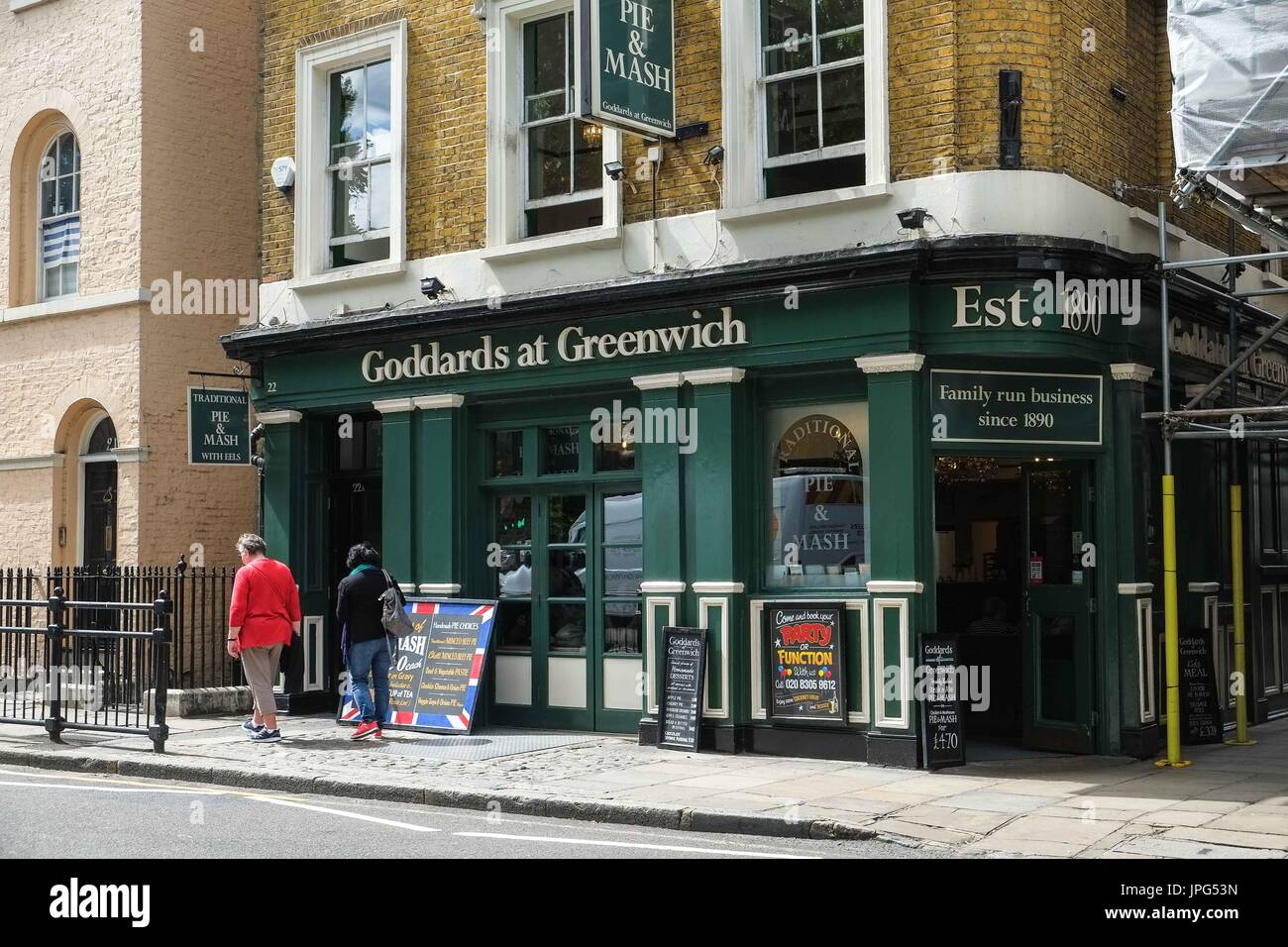 Goddards Pie and Mash Shop,Greenwich South - East London Stock Photo