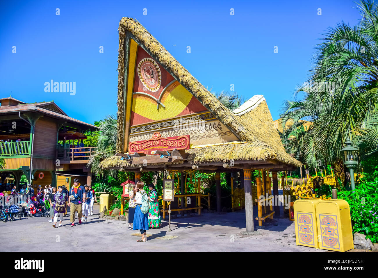 Polynesian Terrace restaurant in Tokyo Disneyland Stock Photo