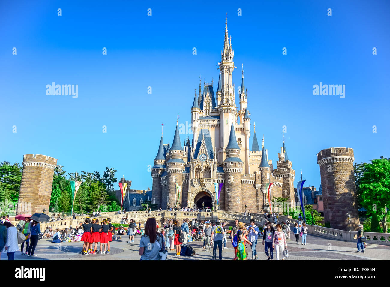 Tokyo Disneyland Cinderella Castle Stock Photo