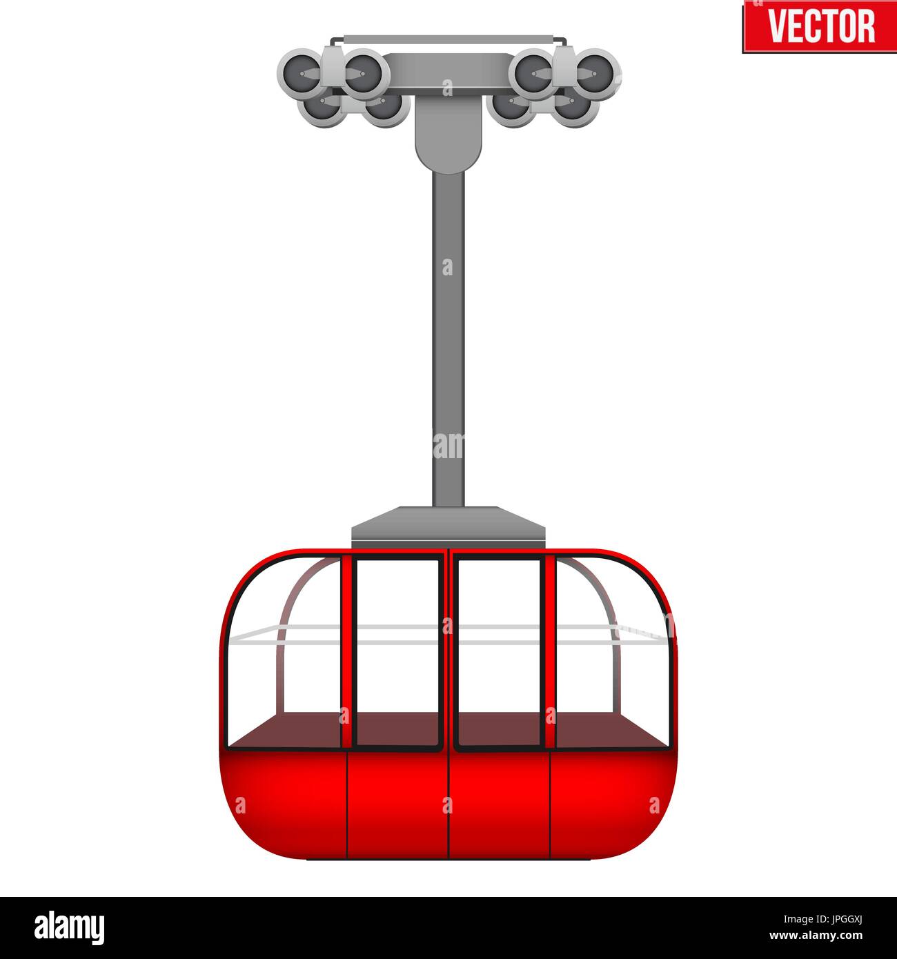 Ski Lift Gondola Stock Vector