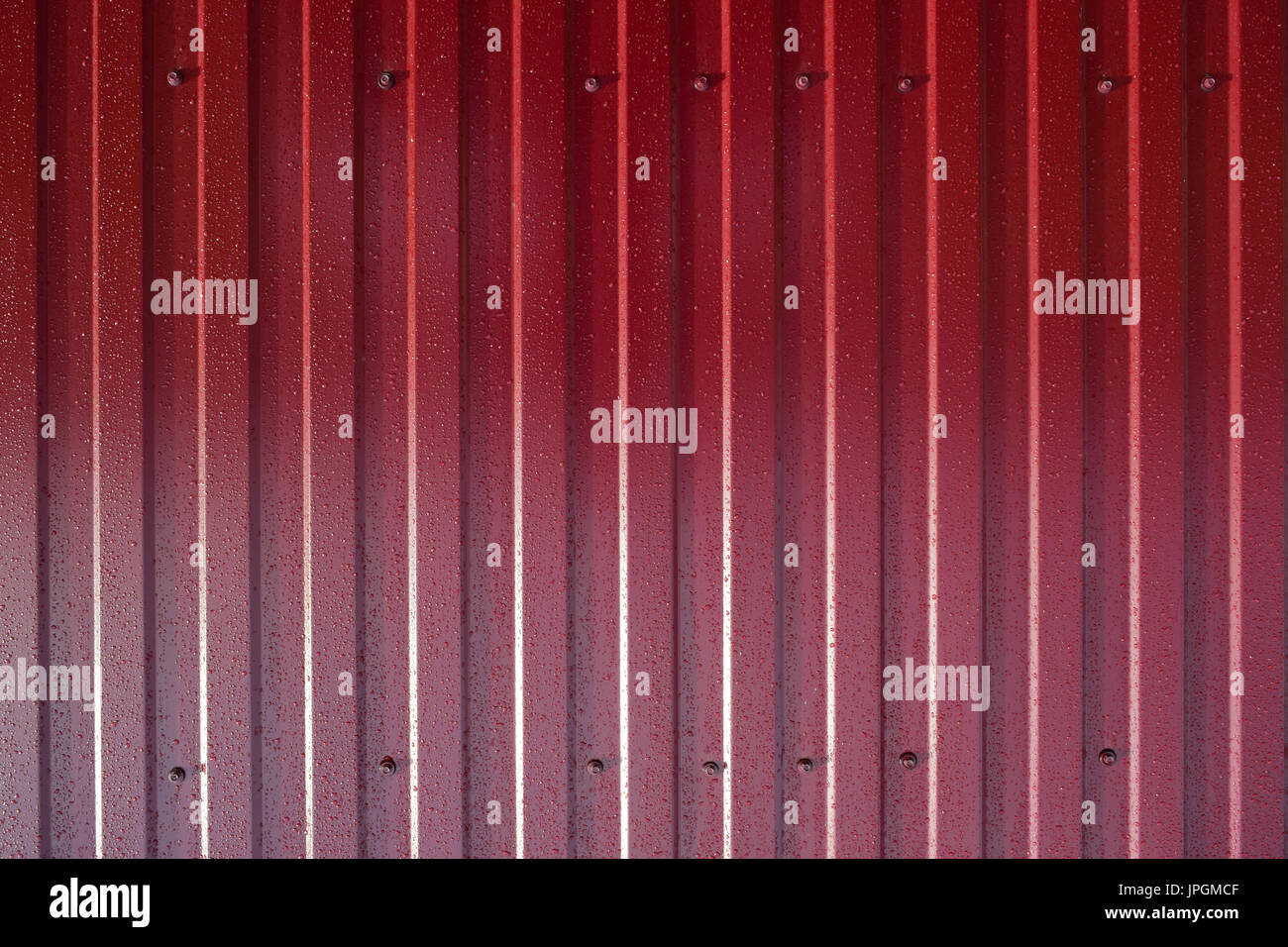 Diagonal pattern of metal profile. Fences from the galvanized iron ...