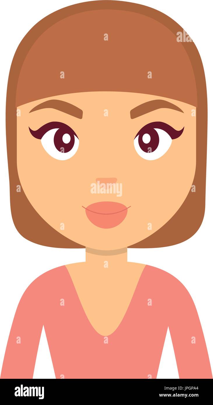 cartoon woman icon Stock Vector Image & Art - Alamy