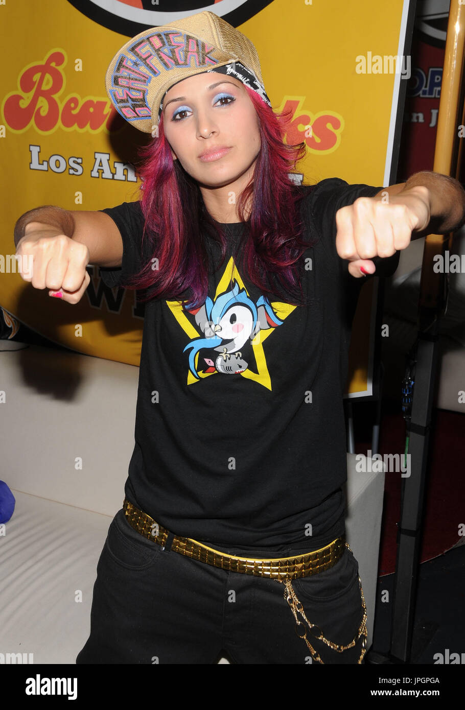 Teresa Espinosa AKA Ragdoll of Beat Freaks at the live taping of Randy ...