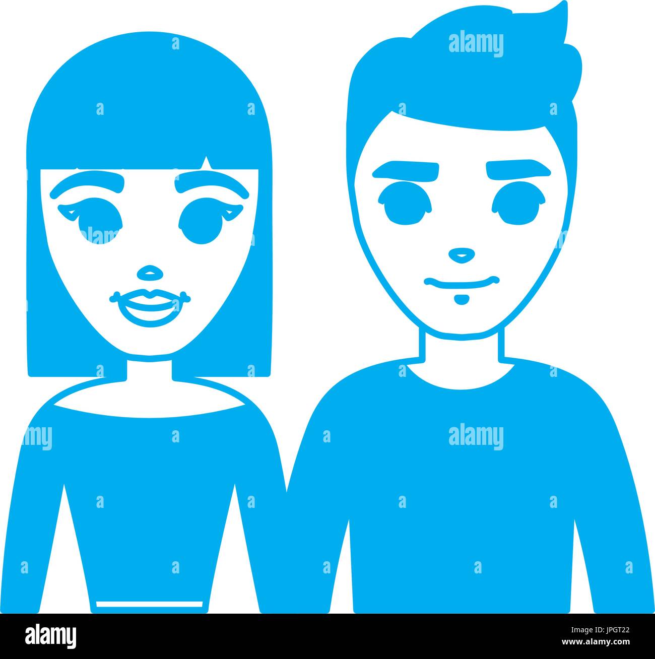 cartoon happy couple icon Stock Vector Image & Art Alamy