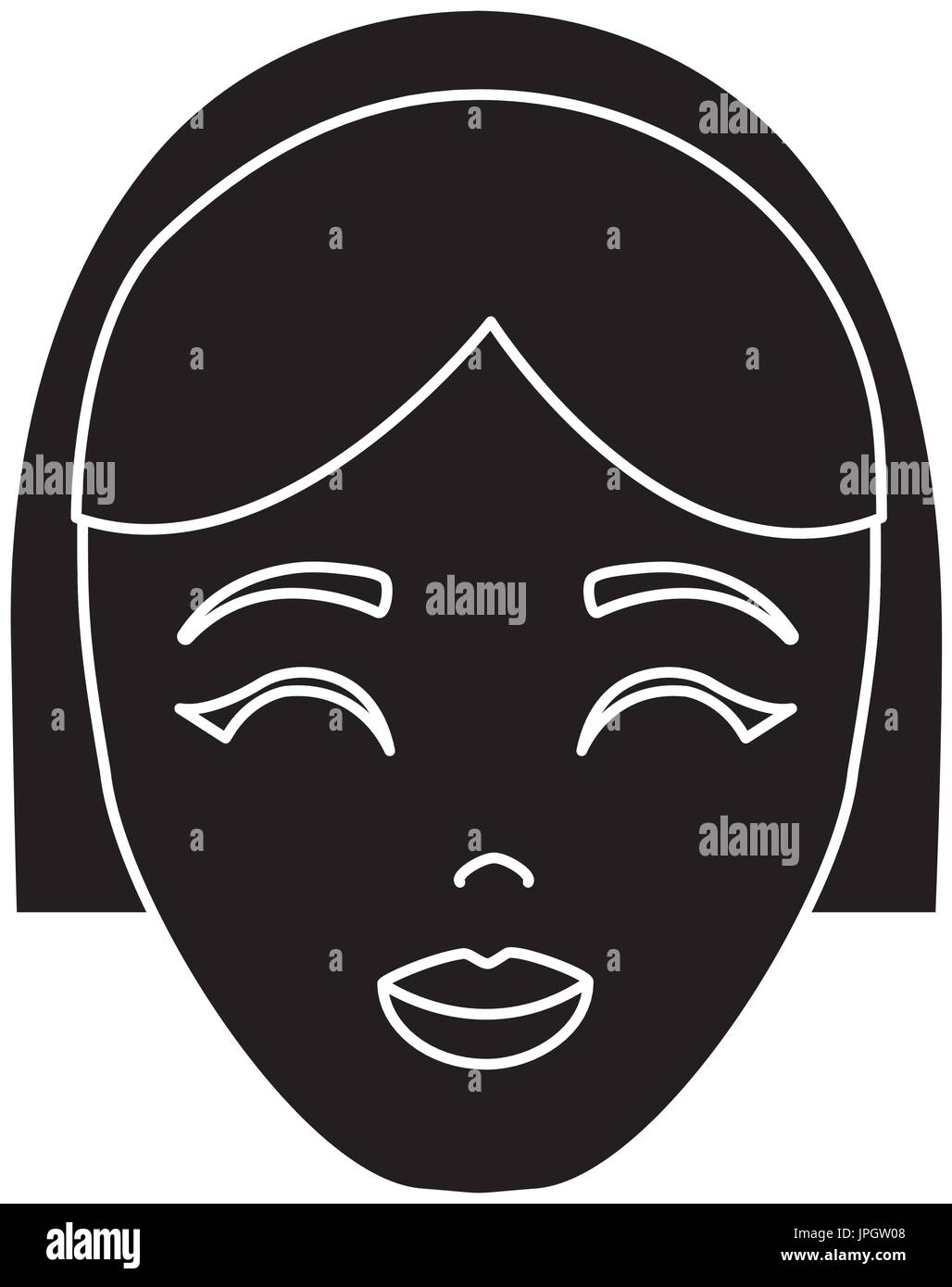 cartoon woman icon Stock Vector Image & Art - Alamy