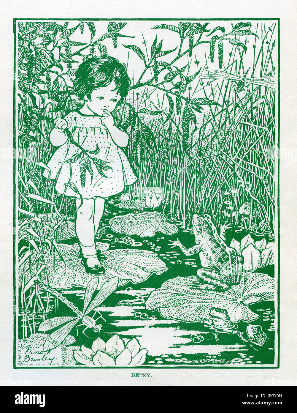 Illustration from the Wonder Book 1921 Stock Photo