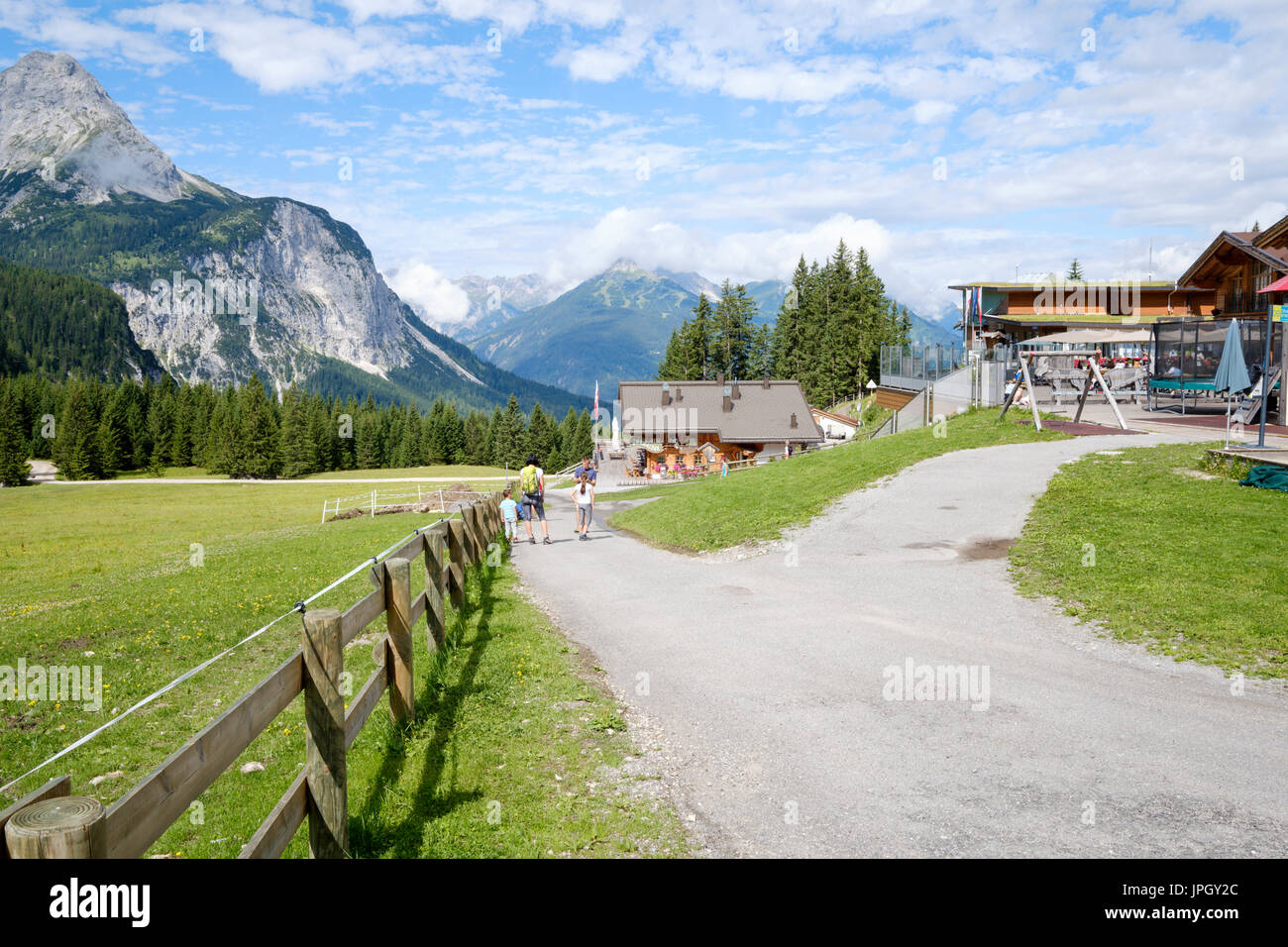Ehrwalder Alm, Ehrwald, Tyrol, Austria Stock Photo