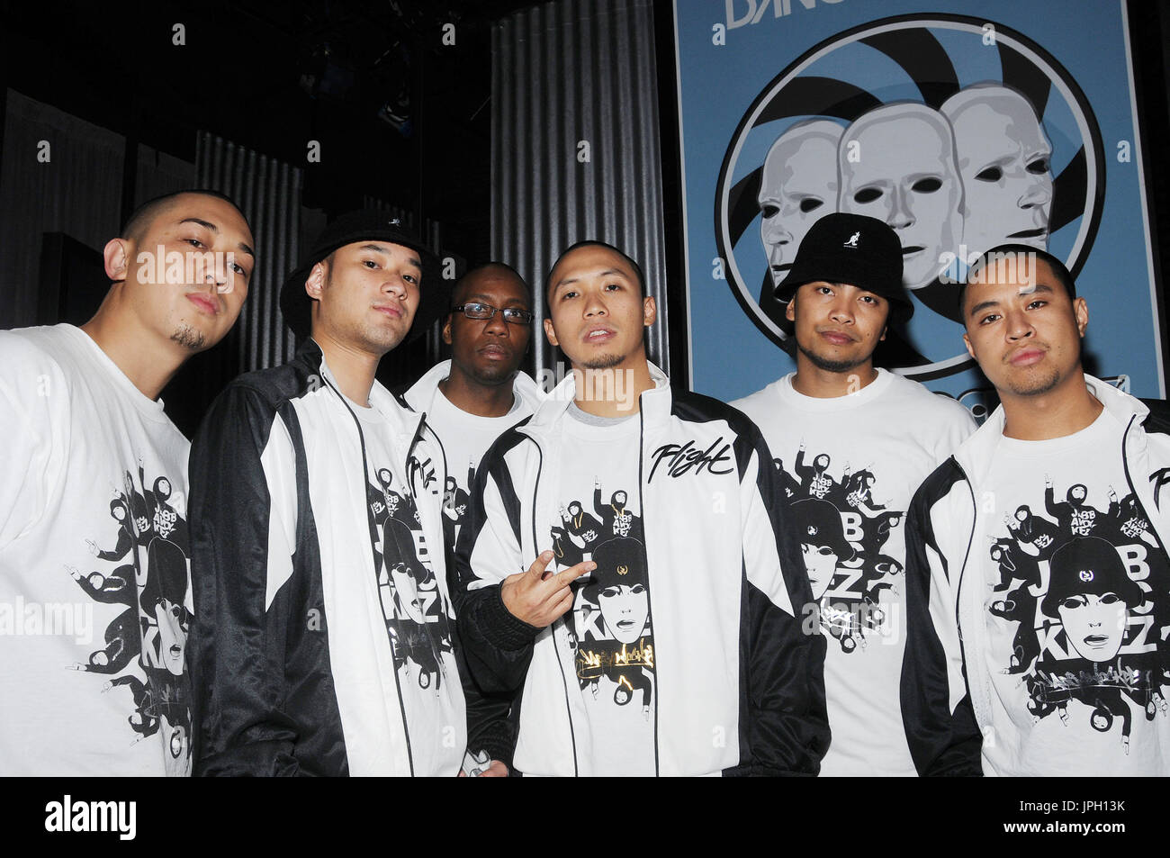 Jabbawockeez at the Live Taping of 'America's Best Dance Crew: Battle for the VMAs' - Backstage of Stage 23 at the Warner Bros. Studio in Burbank, CA. The event took place on Thursday, August 28, 2008. Photo by: Sthanlee B. Mirador Pacific Rim Photo Press. Stock Photo