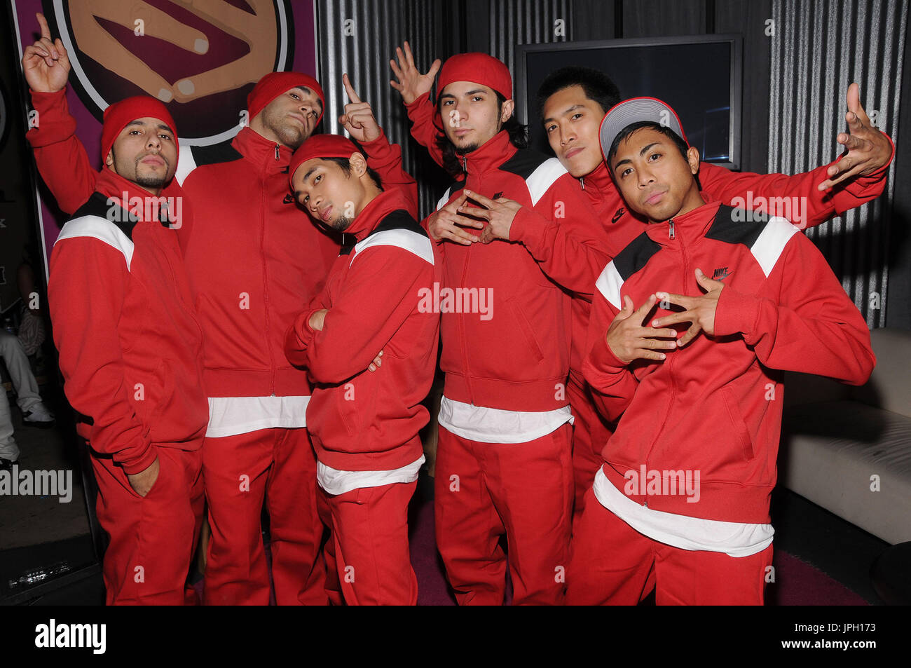 Super Cr3w  at the Live Taping of "America's Best Dance Crew: Battle for the VMAs" - Backstage of Stage 23 at the Warner Bros. Studio in Burbank, CA. The event took place on Thursday, August 28, 2008. Photo by: Sthanlee B. Mirador_Pacific Rim Photo Press. Stock Photo