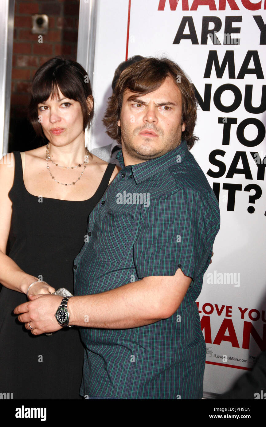 (l-r) Tanya Haden and Jack Black at the Los Angeles Premiere of I LOVE ...