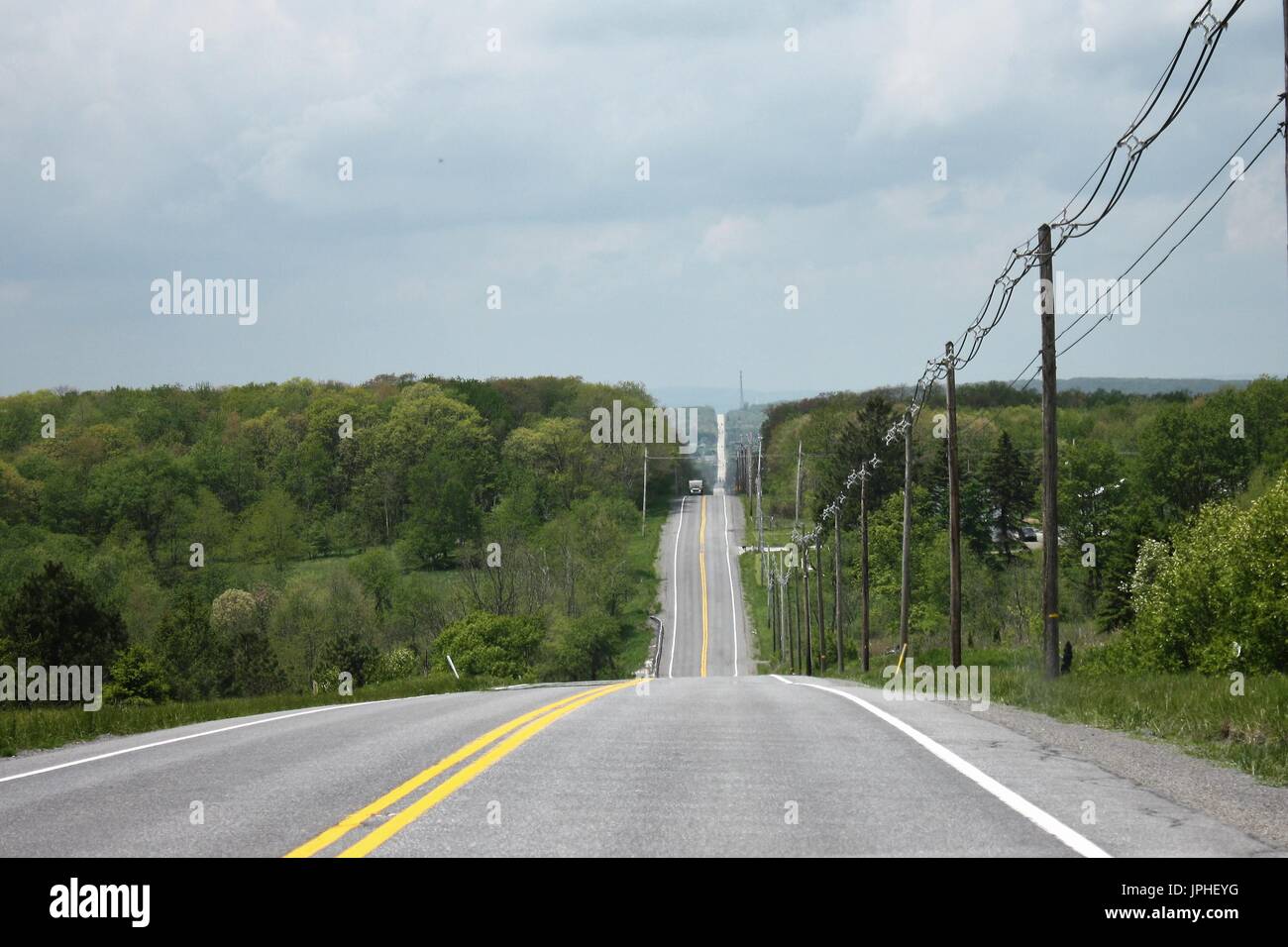 Back roads of Western Pennsylvania Stock Photo