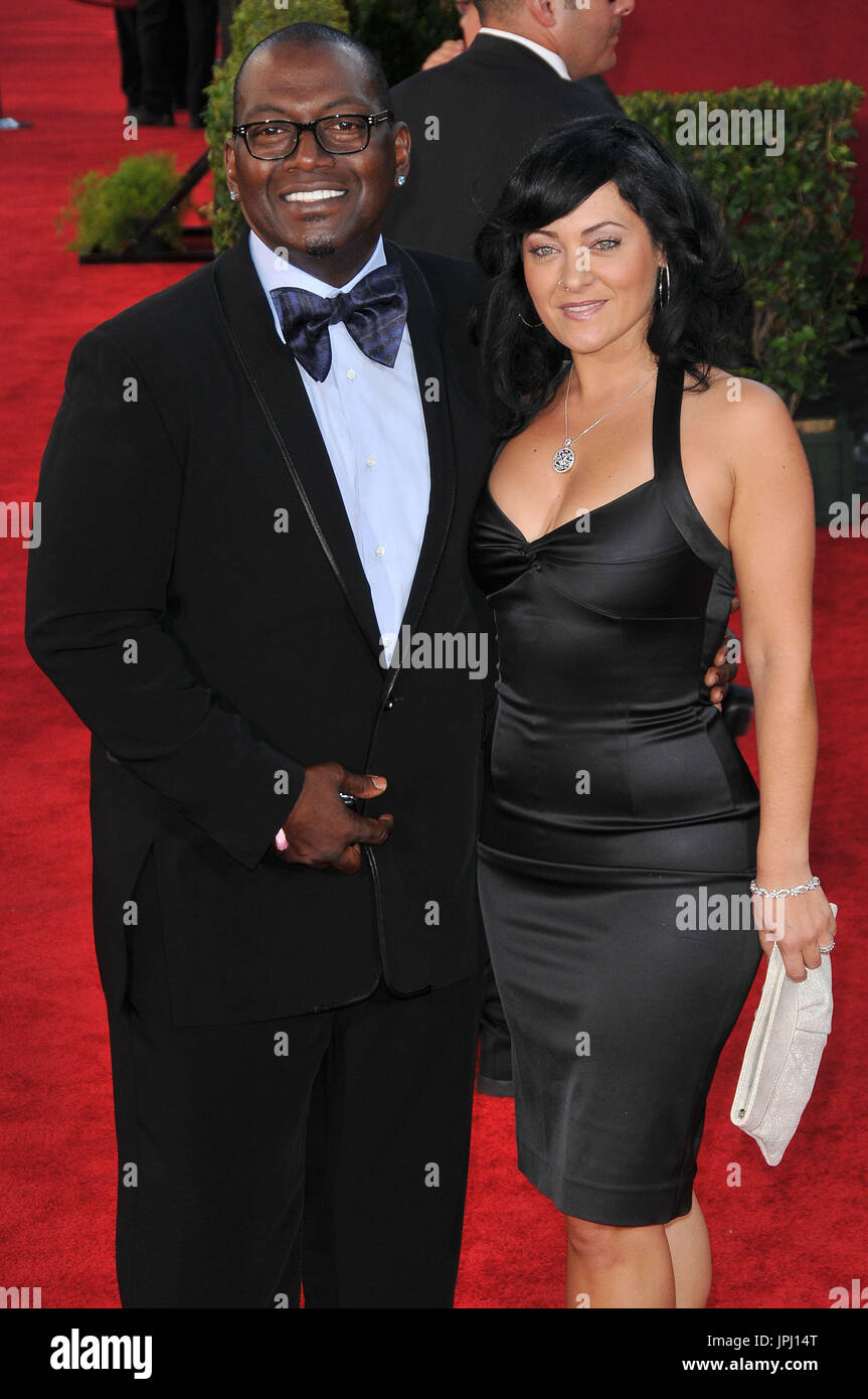 Randy Jackson and wife Erika at the 61st Annual Primetime Emmy Awards - Arrivals held at the Nokia Theater in Los Angeles, CA on Sunday, September 20, 2009. Photo by: PRPP Pacific Rim Photo Press. Stock Photo
