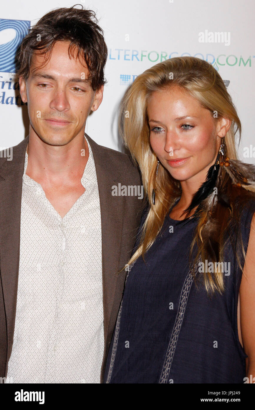 Brandon Boyd of Incubus and wife Skye at the Surfrider Foundation's