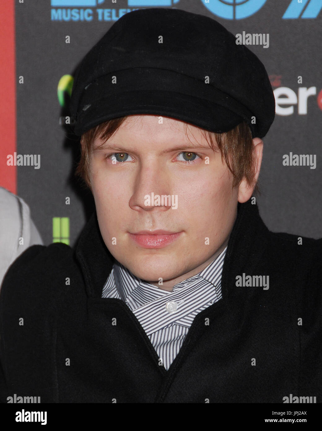 Patrick Stump of Fallout Boy arrives on the red carpet at the Los