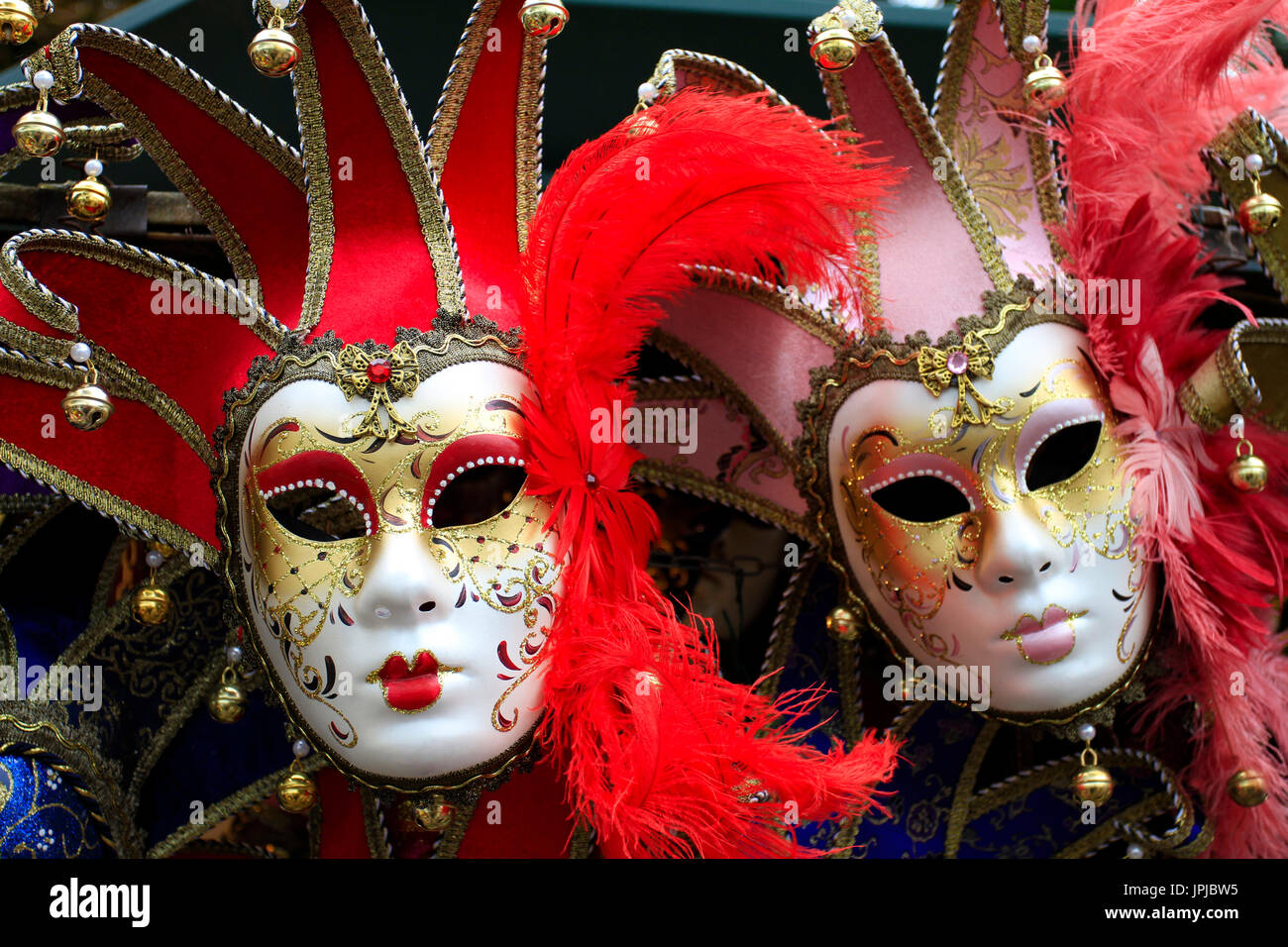 Souvenirs Carnival masks from Venice, Italy, Europe Stock Photo Alamy