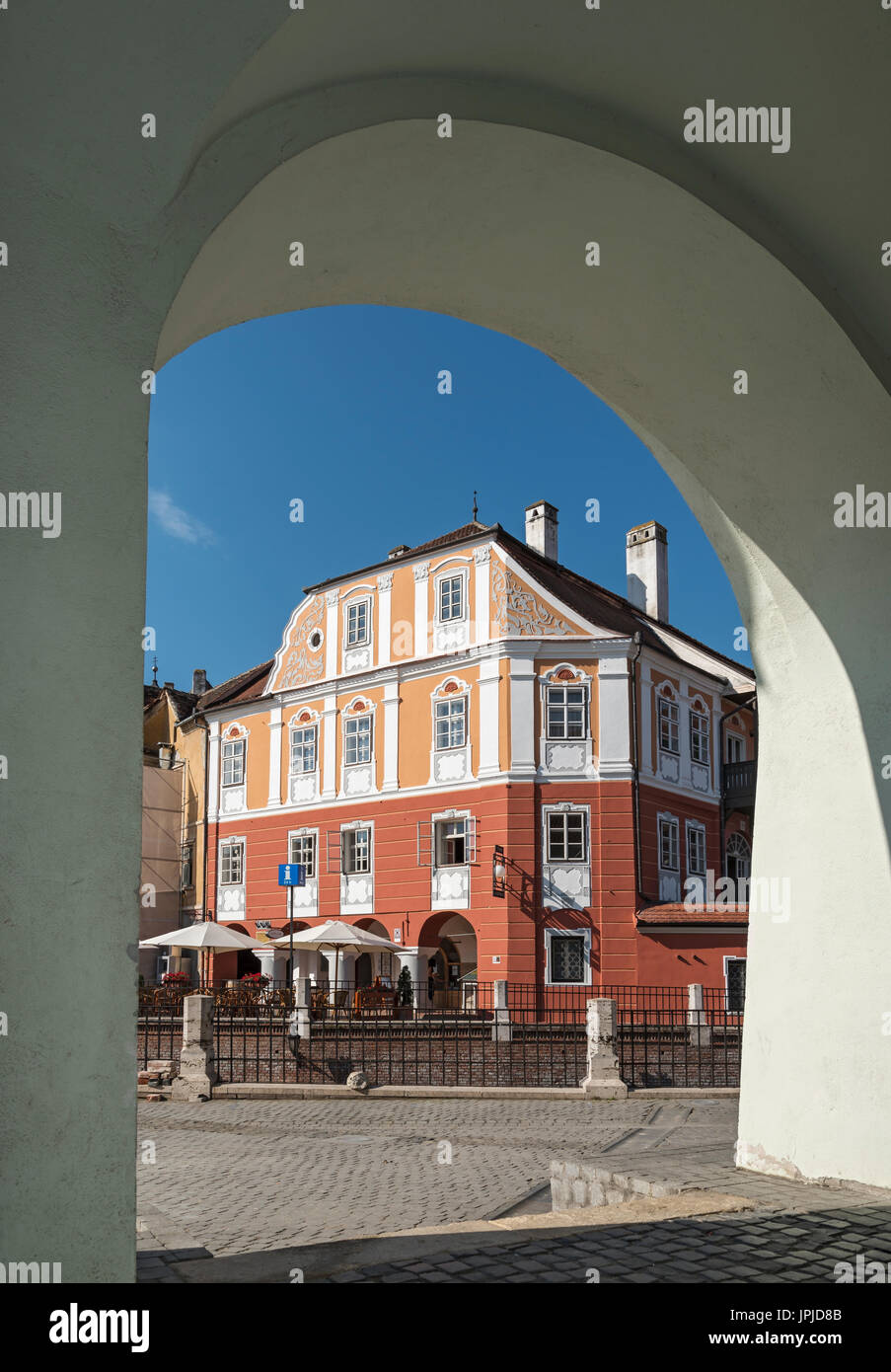 Casa Luxemburg House, Sibiu, Romania Stock Photo