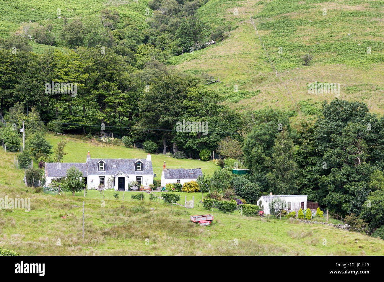 Farm house Isle of Arran West Coast of Scotland United Kingdom Stock
