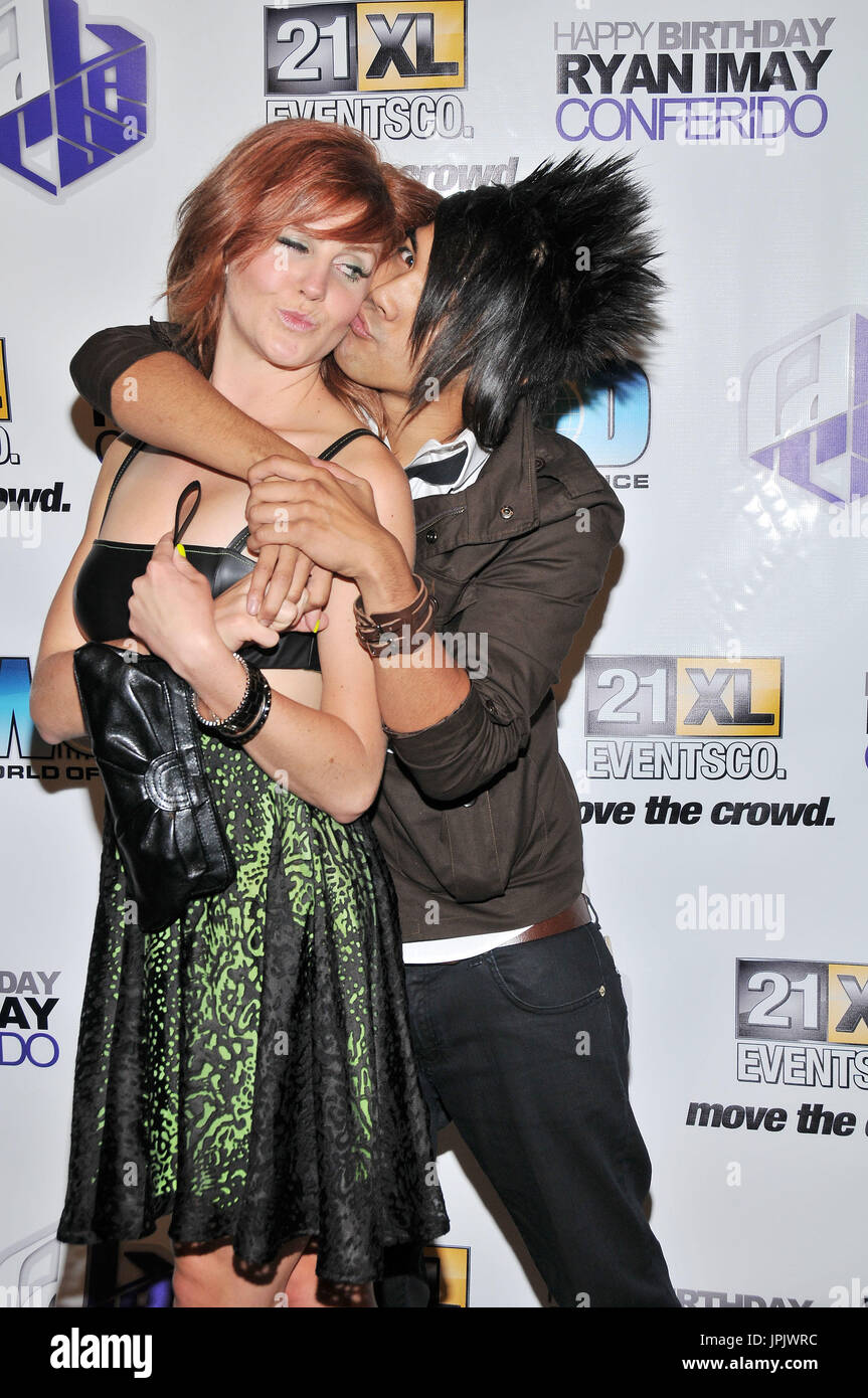Ryan Conferido Of Quest Crew Girlfriend Kady Zinke At Ryanimay Conferido S Private Birthday Bash Held At Club Marbella In Hollywood Ca On Tuesday June 29 2010 Photo By Sthanlee B Mirador