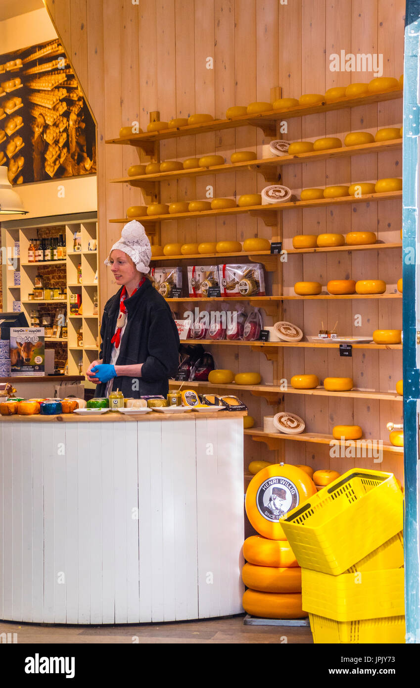 Typical Cheese Shop in Amsterdam famous in the city AMSTERDAM THE