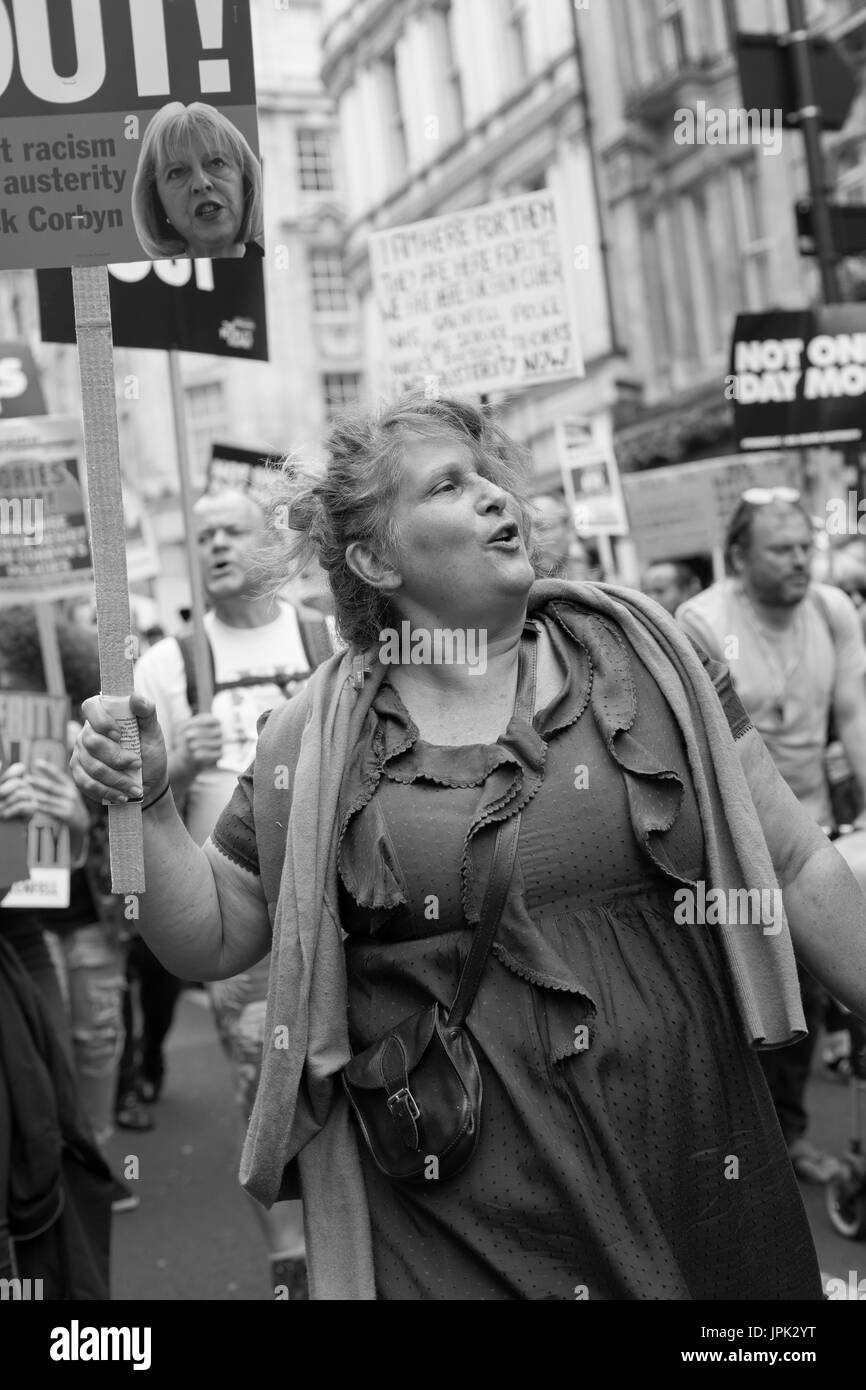 Tories out banner Black and White Stock Photos & Images - Alamy