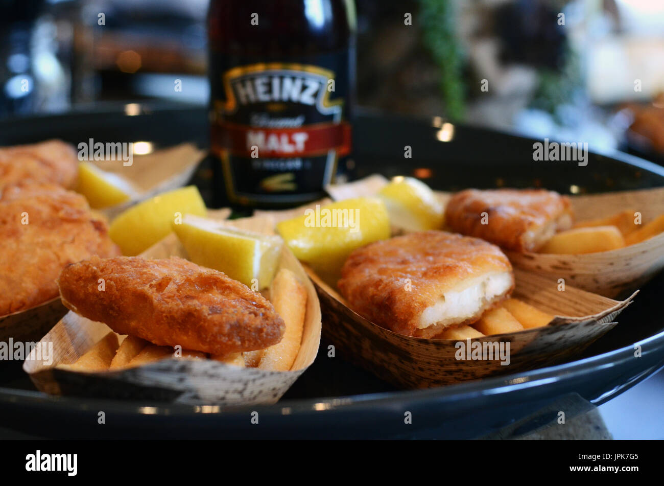 Fish and chips malt vinegar hires stock photography and images Alamy