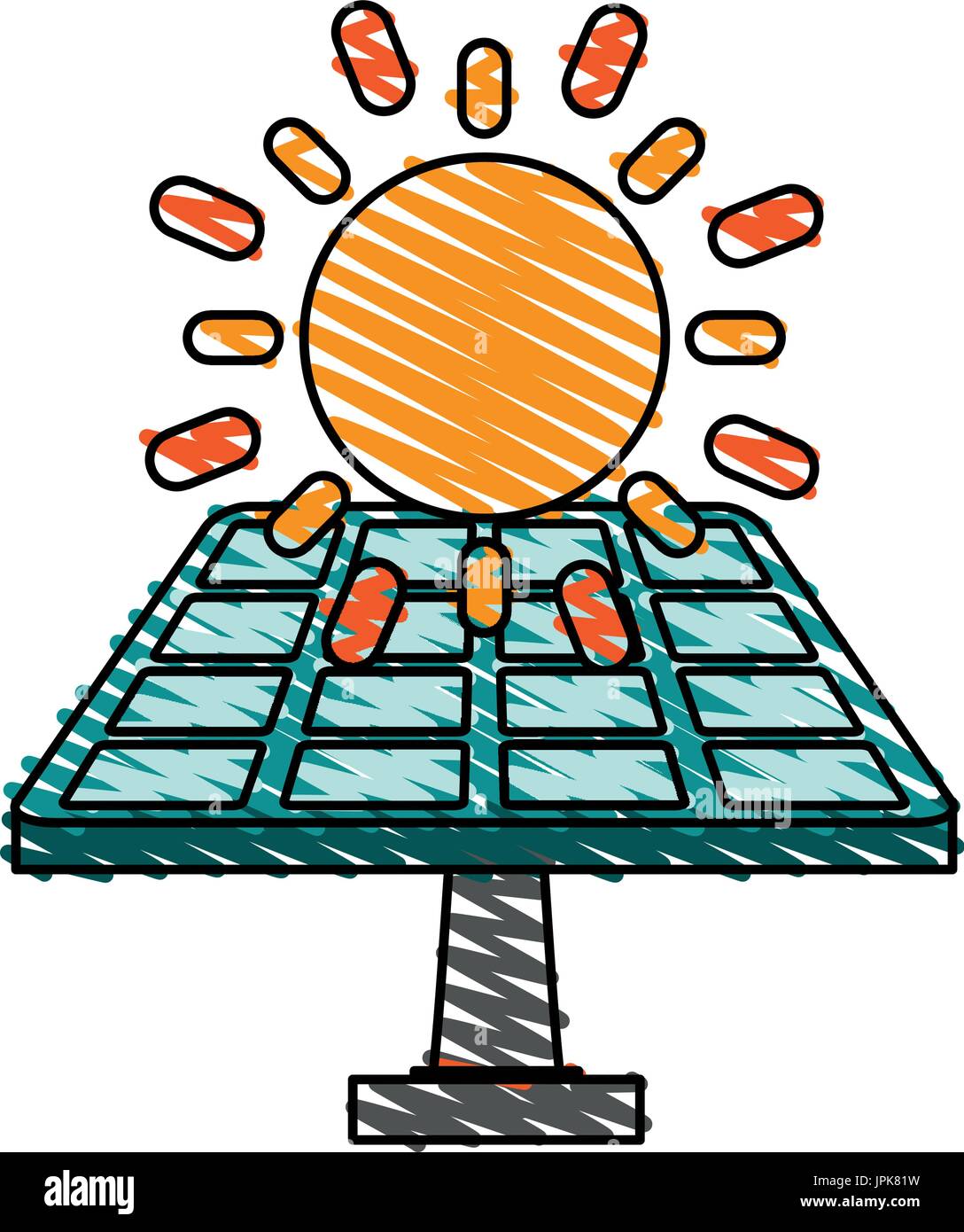 solar panel renewable energy source icon image Stock Vector Image & Art ...