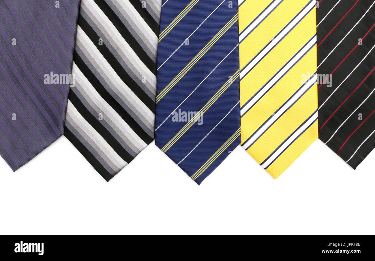 A background of various stripped neck ties Stock Photo - Alamy