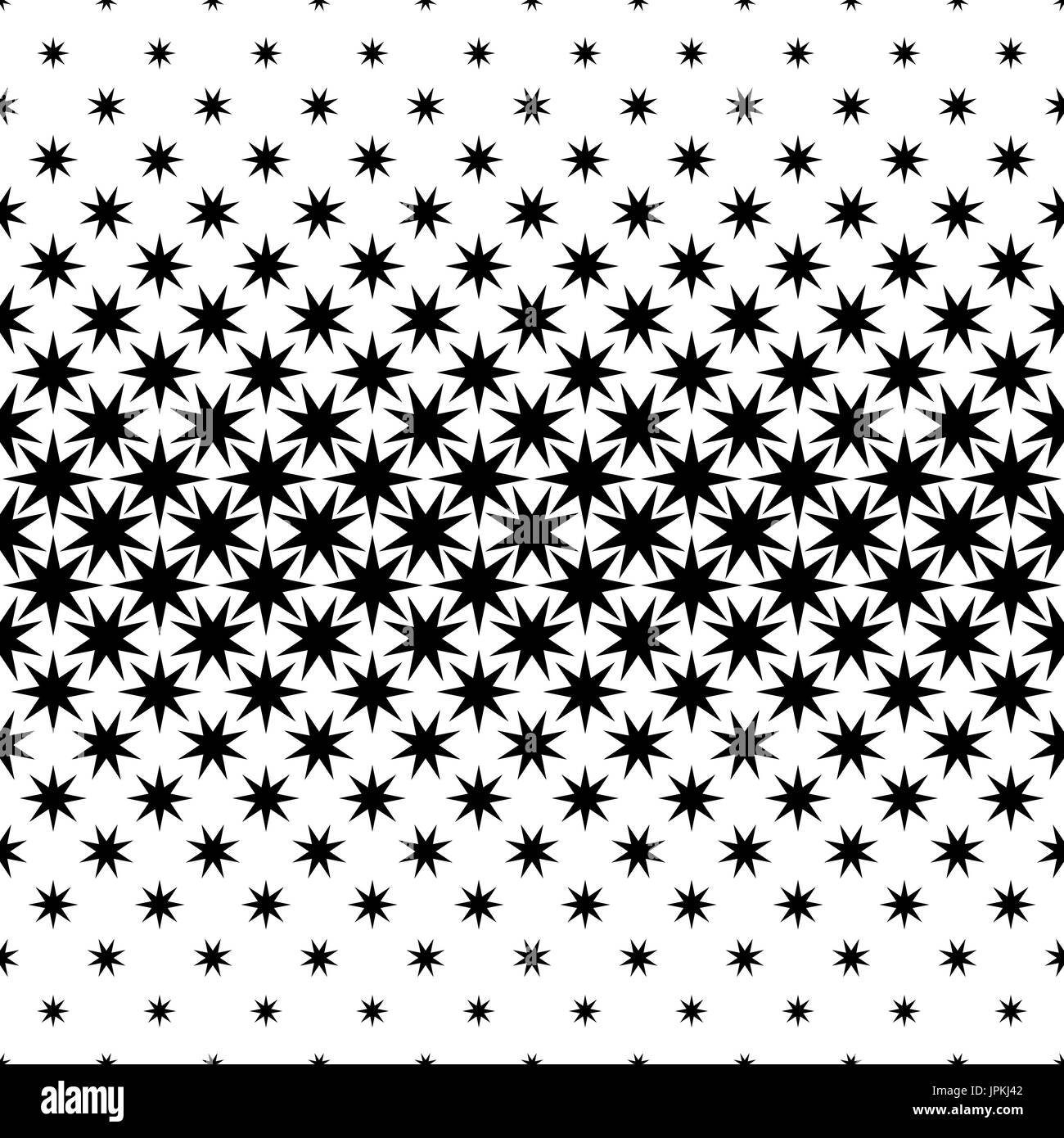 Black and white star pattern - abstract vector background design Stock ...