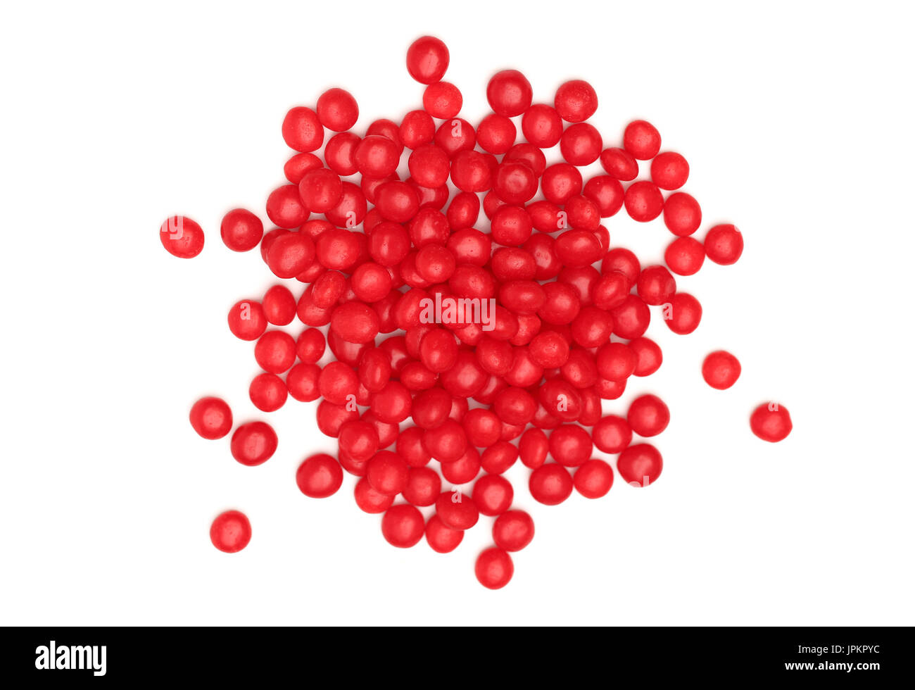 Round red cinnamon candy isolated on a white background Stock Photo Alamy