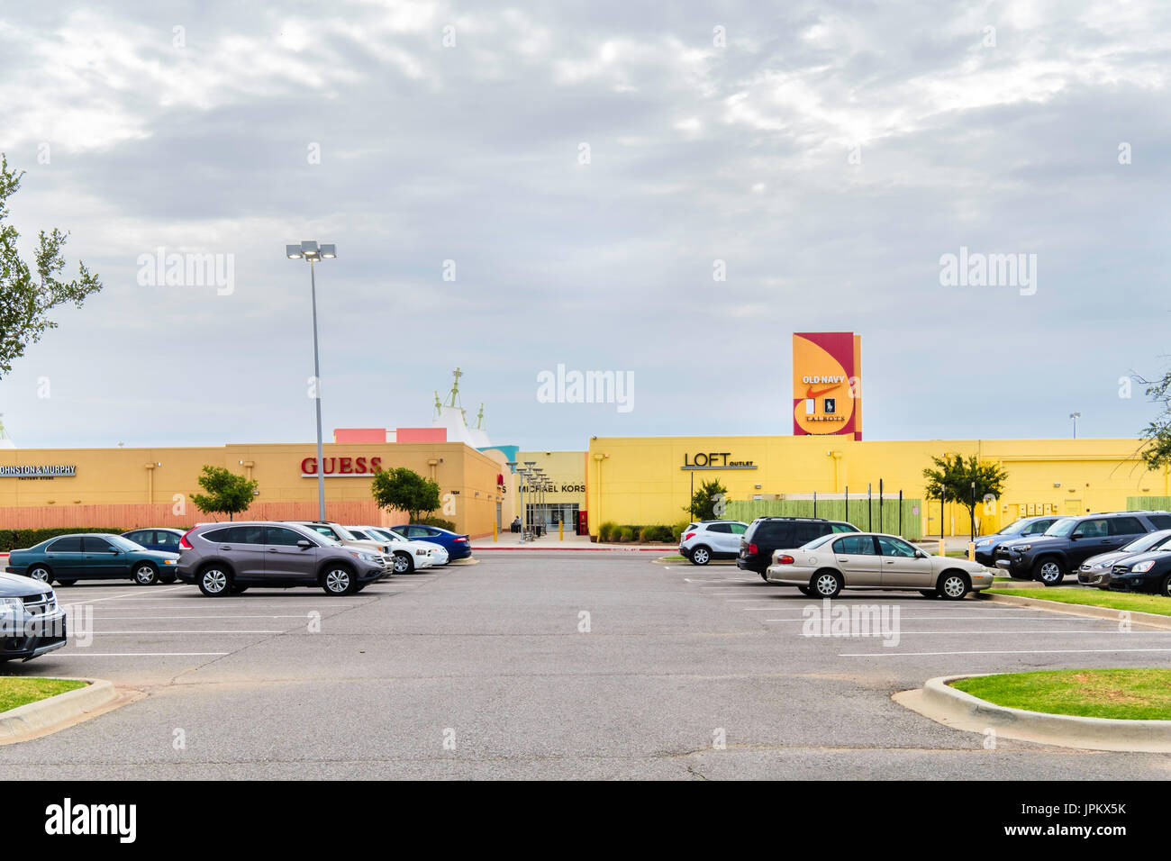 The Outlet Shoppes at Oklahoma City, an outlet mall near Reno and Council, Oklahoma City, Oklahoma, USA. Stock Photo