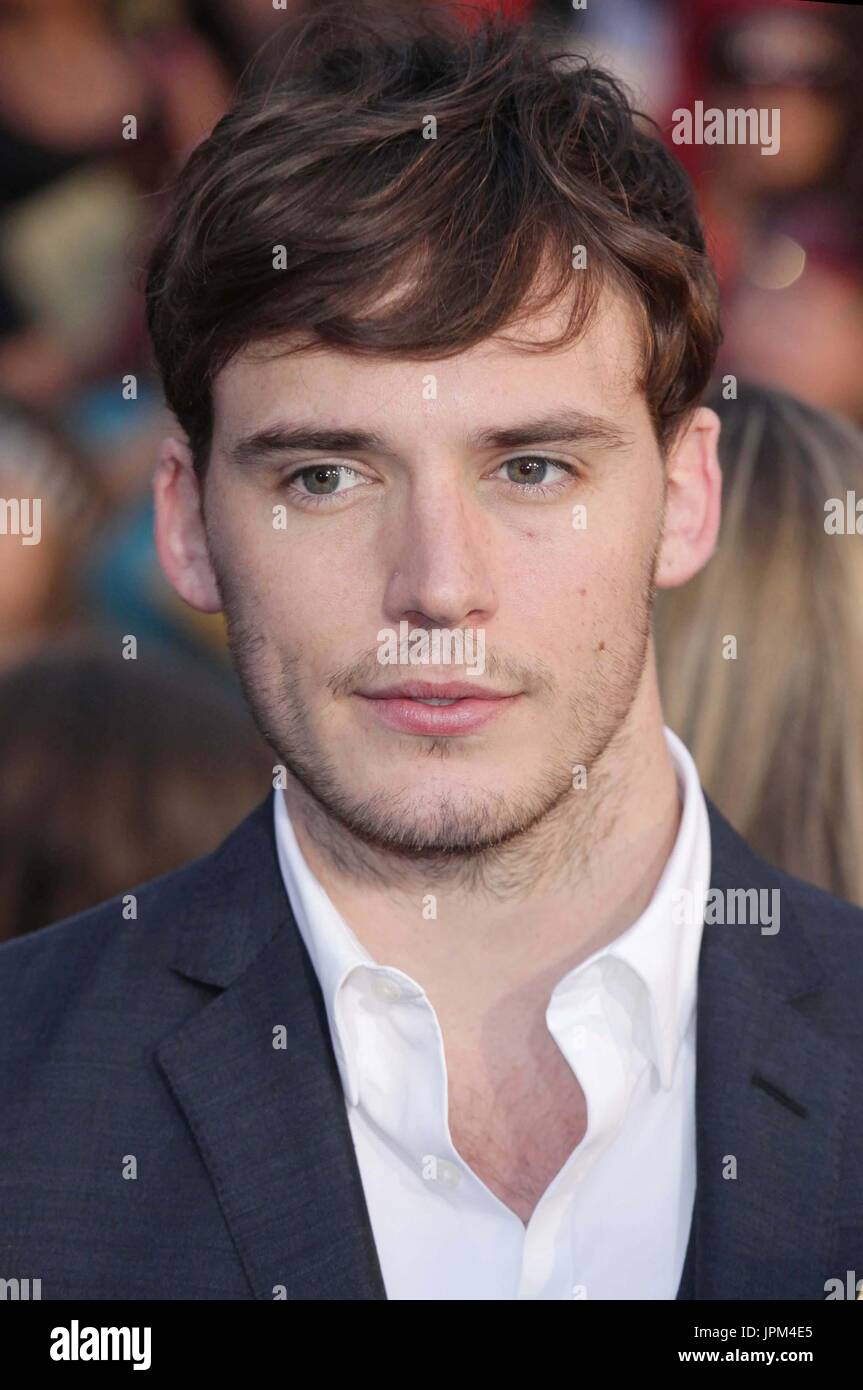 Actor Sam Claflin arrives at the world premiere for Walt Disney’s
